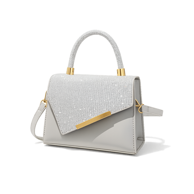 Sequined Evening Small Square Bag