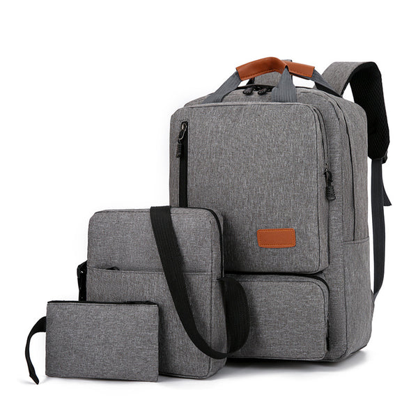 Three-Piece Casual Backpack Set